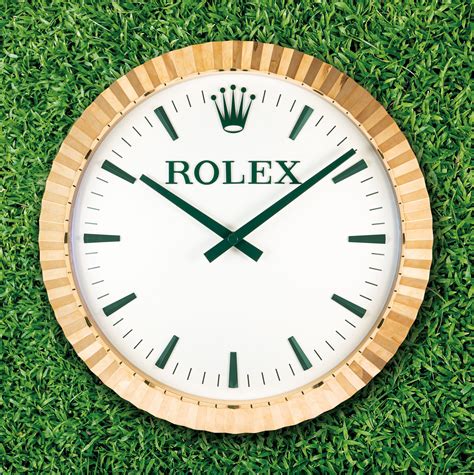 buy rolex golf clock|real rolex wall clock.